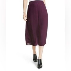 BNWT Eileen Fisher pleated purple skirt